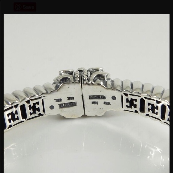 Esti-Frederica Sterling & 18 K amethyst bracelet - Picture 10 of 12